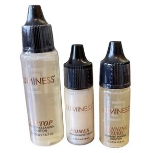 Luminess Tanning Tonic Tip Top Primer Airbrush Solution Makeup Starter Set Lot